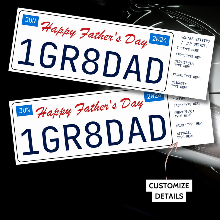 Father's Day Gift Certificates