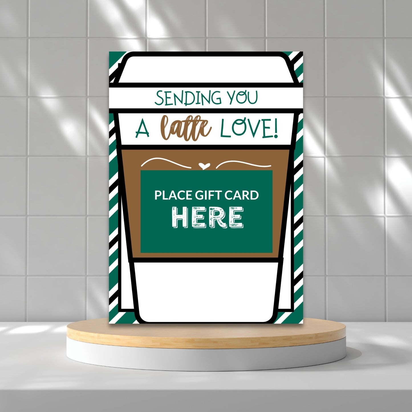 Printable Coffee Gift Card Holder for Students - Fun and Functional Design, Perfect for Any Occasion!