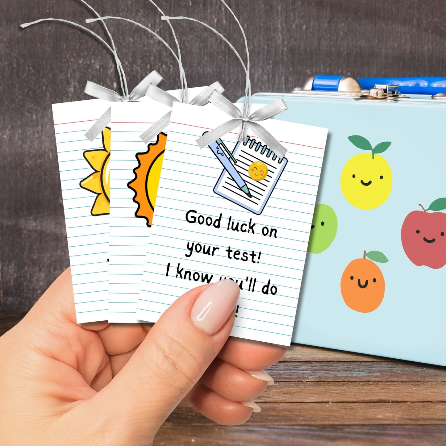 A collection of 16 colorful and heartfelt printable lunch box notes with personal messages, perfect for making a child's lunchtime special.