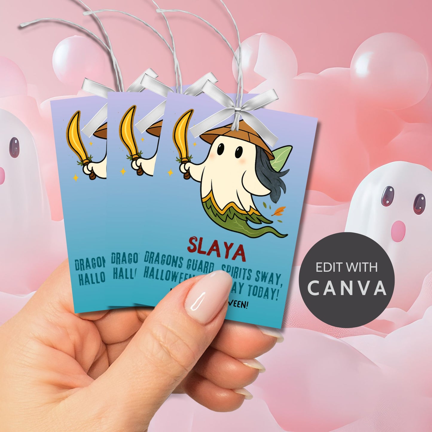 Once Upon a Boo – Princesses gift tags! Printable & editable Halloween tags with spooky-cute princess designs. Perfect for treats & parties.
