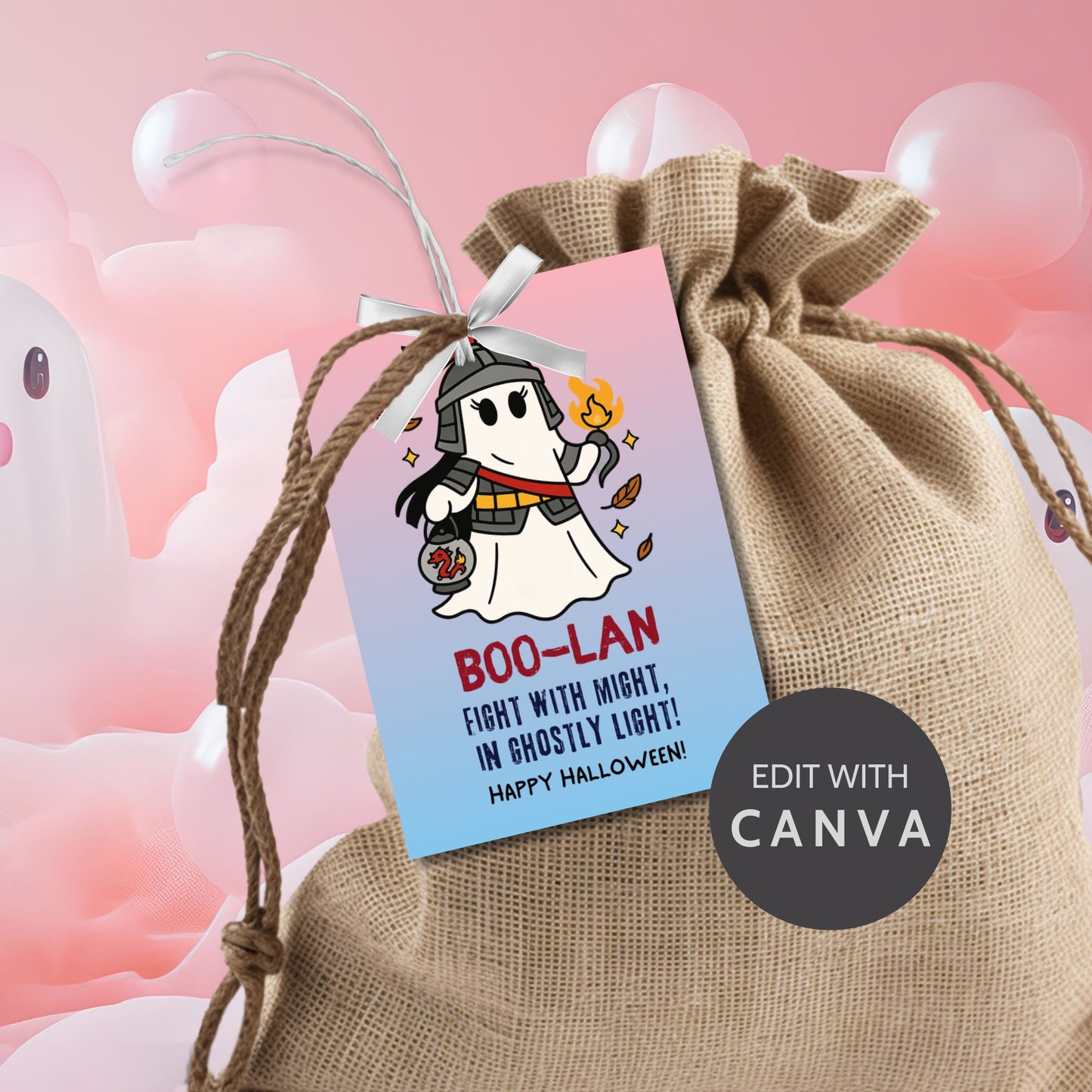 Once Upon a Boo – Princesses gift tags! Printable & editable Halloween tags with spooky-cute princess designs. Perfect for treats & parties.