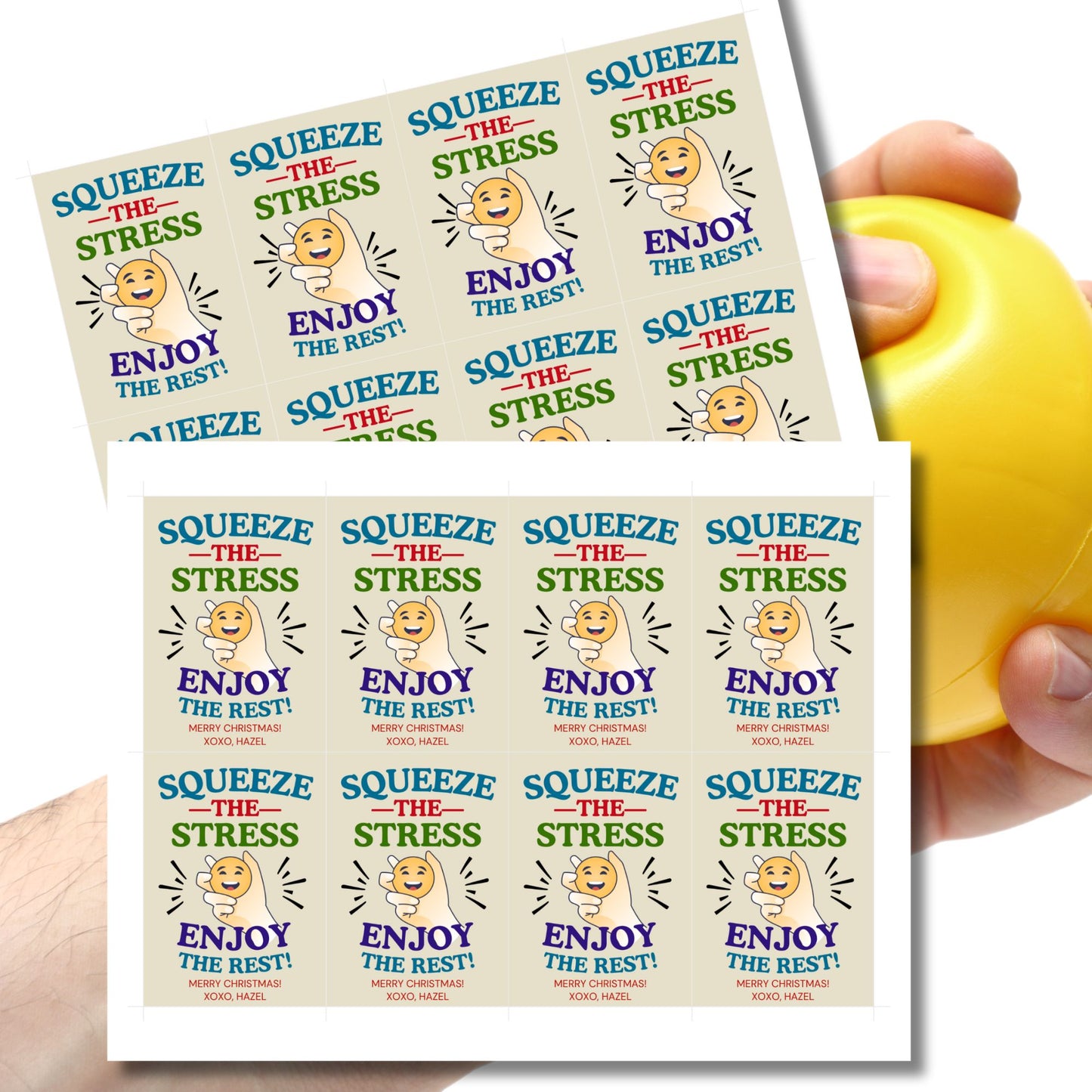 Stress Ball Gift Tags – Printable & Editable for Any Occasion | Given Crafted Wonders