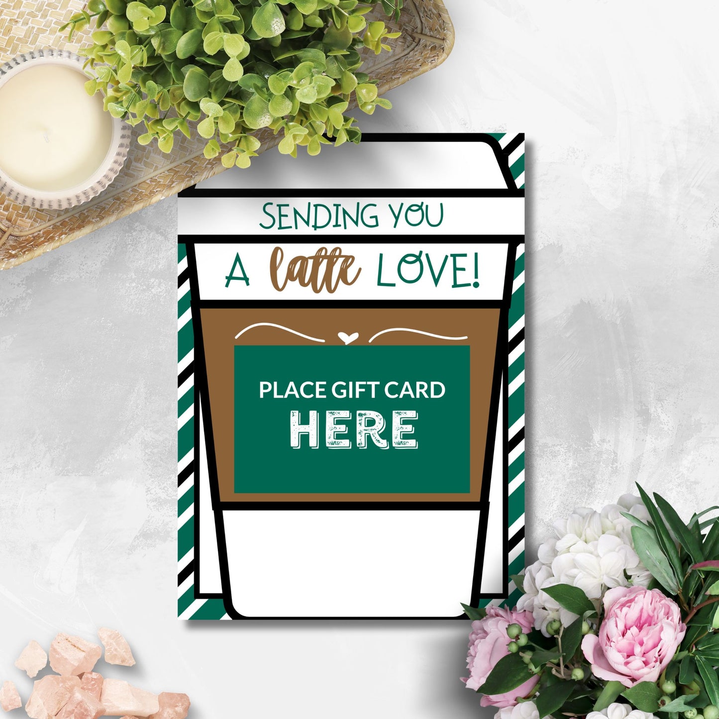 Printable Coffee Gift Card Holder for Students - Fun and Functional Design, Perfect for Any Occasion!