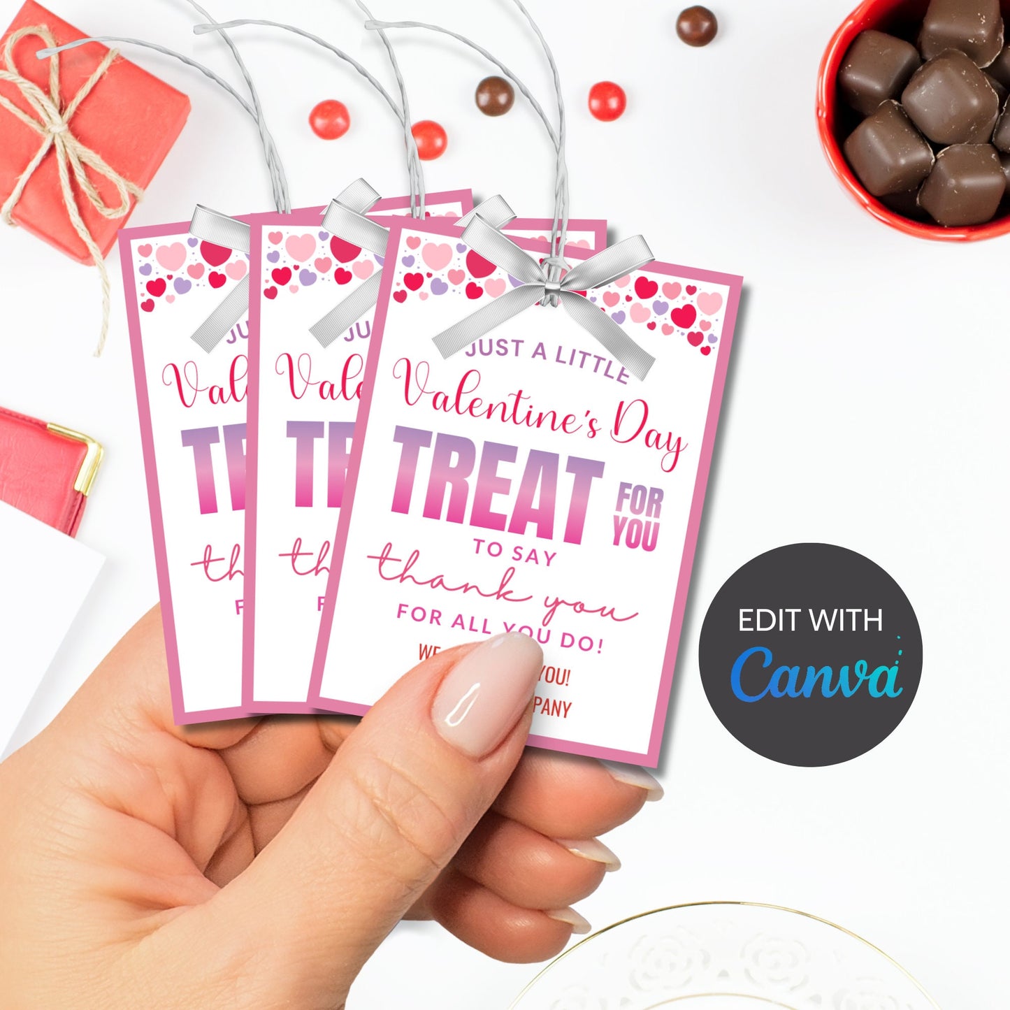 Instant Download | Chip Valentines Day Kids Cards | Just a Little Valentines Day Treat | Valentine'S Day Tag | Valentine Card Label
