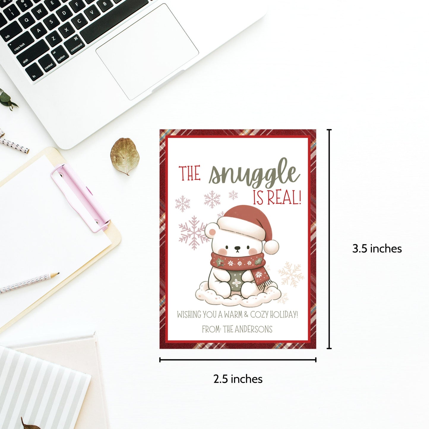 Secret Santa, The Snuggle Is Real, Editable The Snuggle Is Real Christmas Gift Tags, White Elephant Instant Download