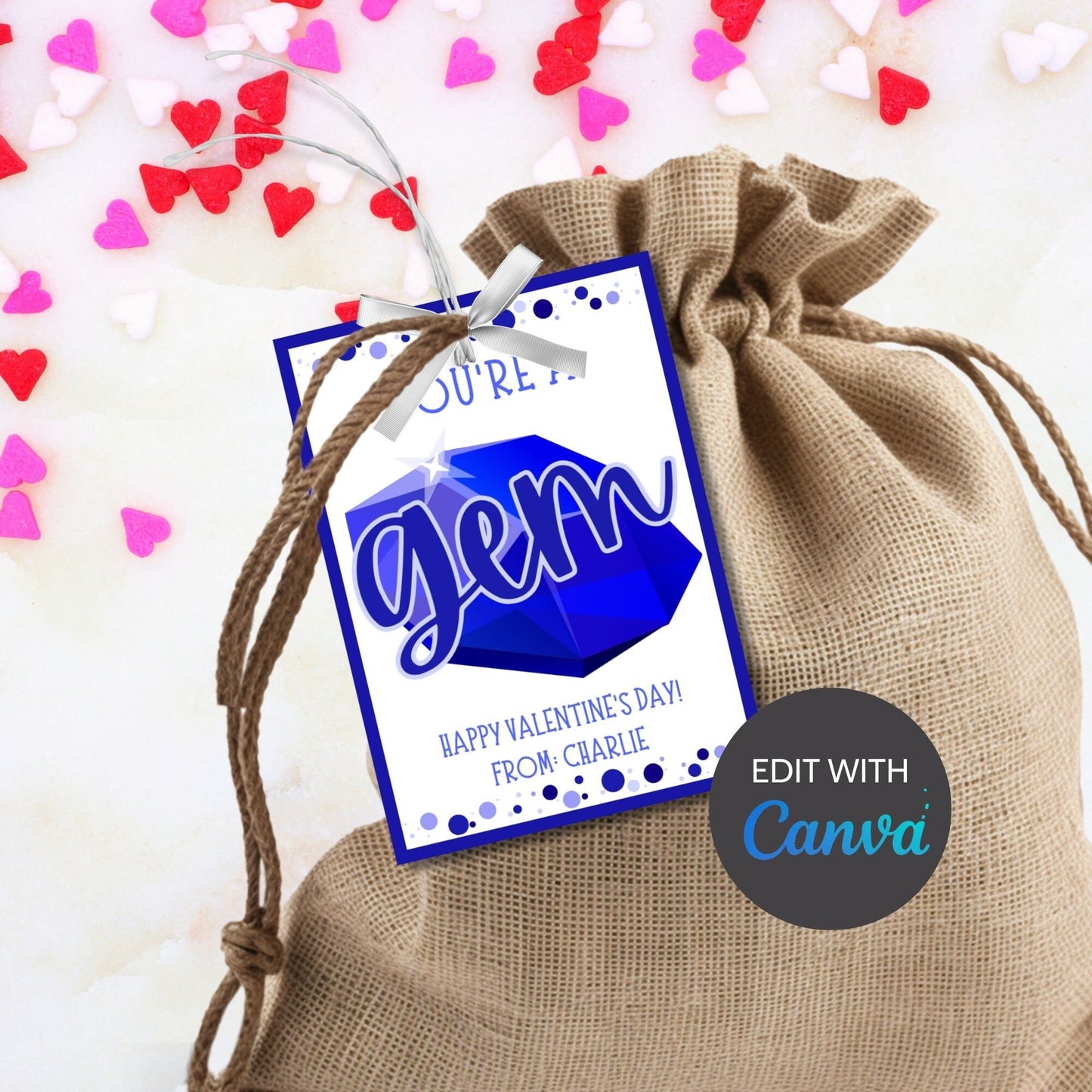 Ring Pop Gem Youre a Gem Valentines Printable Girl Boy | Kids Classmate Classroom Friend Valentine | Instant Download | Kids Valentines Card