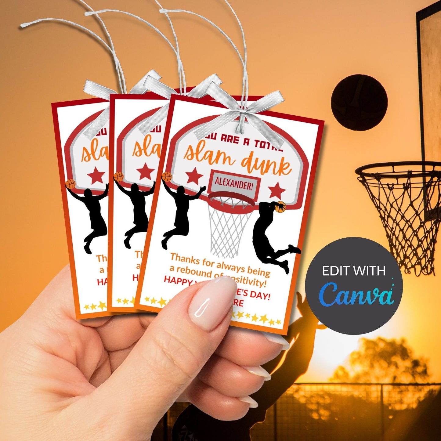 Basketball Valentines Printable Boy | Classroom Valentine | Sports Valentine Day Tag | Instant Download | Slam Dunk | Kids Valentine Cards