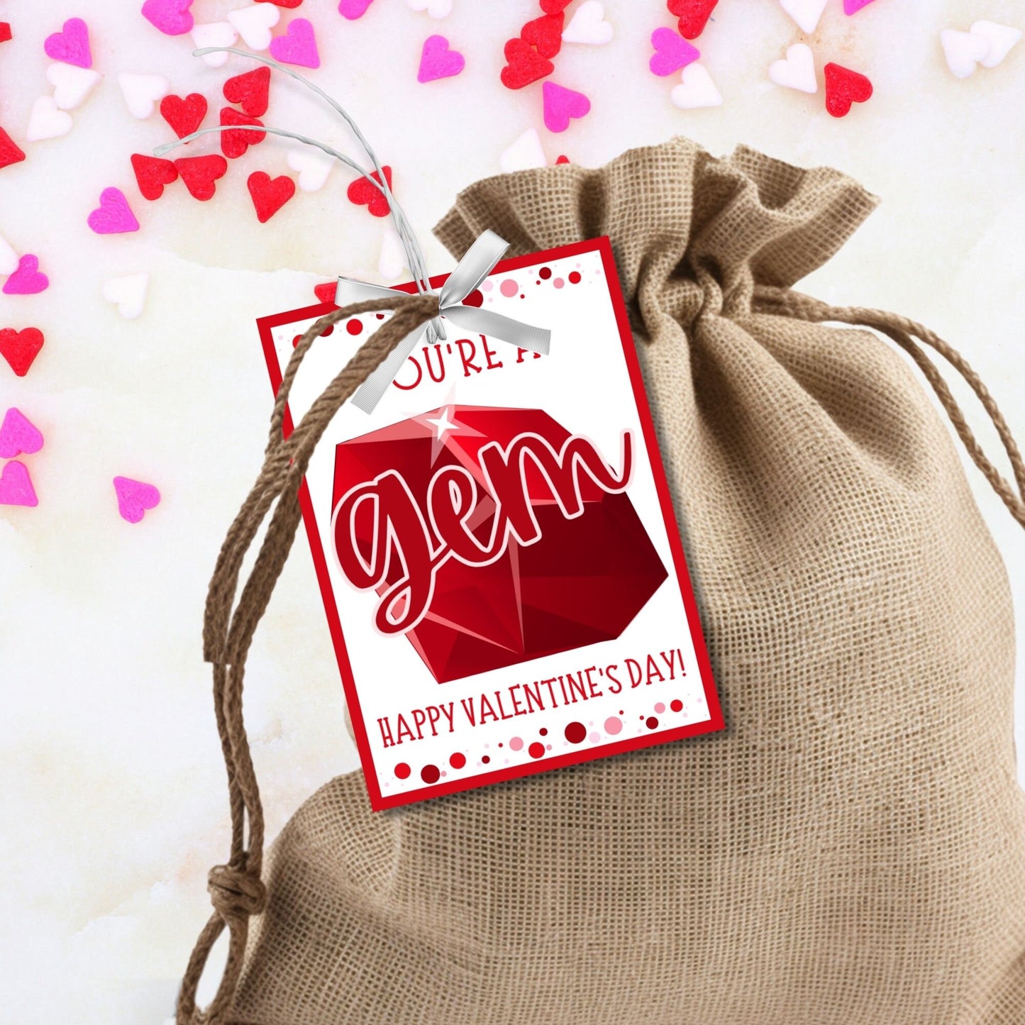 Ring Pop Gem Youre a Gem Valentines Printable Girl Boy | Kids Classmate Classroom Friend Valentine | Instant Download | Kids Valentines Card