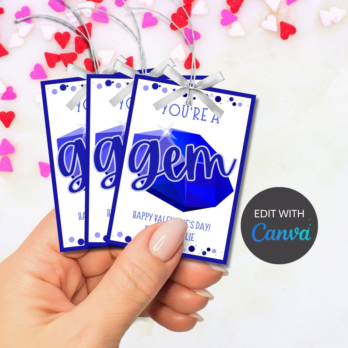 Ring Pop Gem Youre a Gem Valentines Printable Girl Boy | Kids Classmate Classroom Friend Valentine | Instant Download | Kids Valentines Card