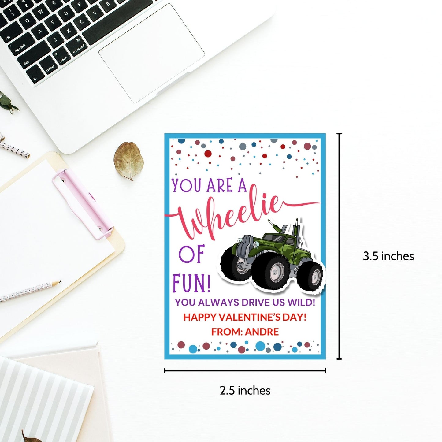 Boy Valentines | Car Valentines | Toddler Valentines | Gift Tag | Instant Download | Printable Valentine Tags | Hot Wheel Valentine