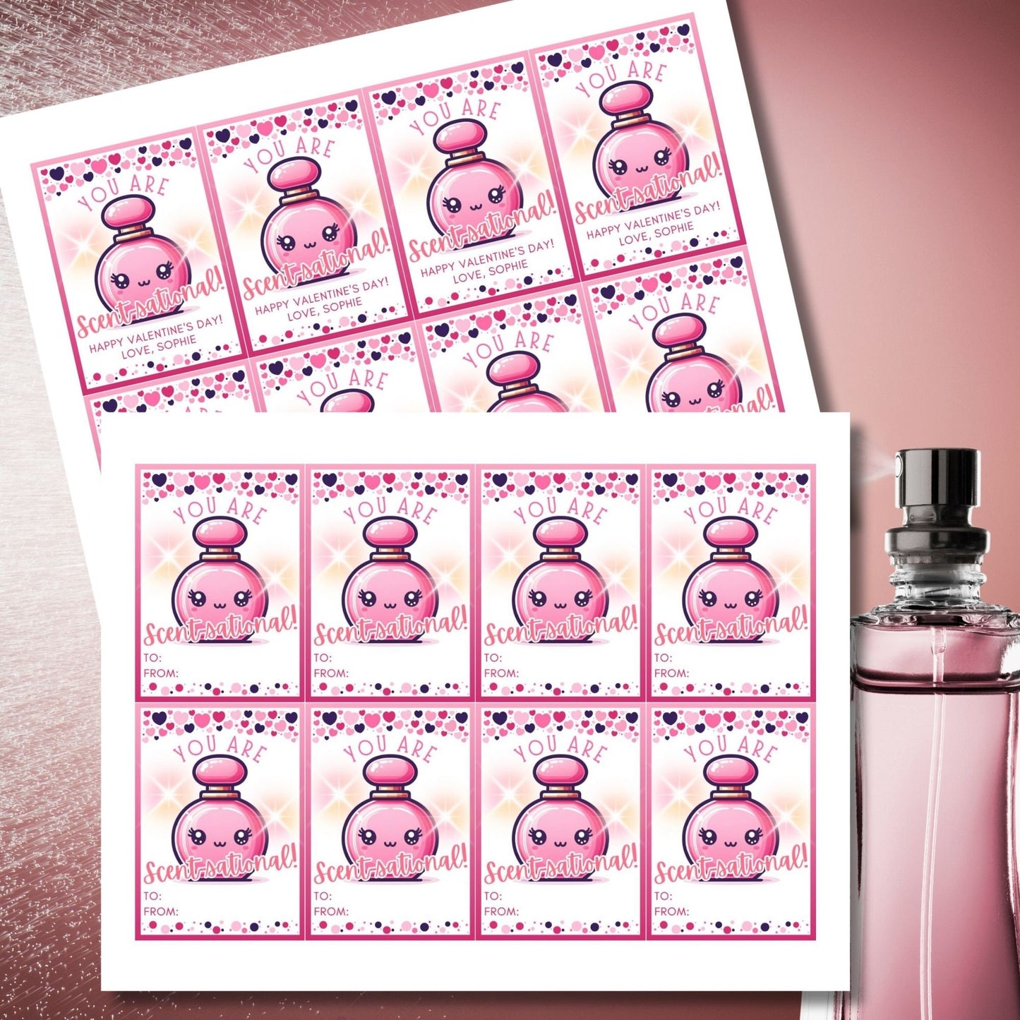 Scentsational Perfume Valentine Printable Tag | Perfume Gift | Mothers Day | Gift For Mom | Tween | Galentine | Appreciation | Bridal Shower