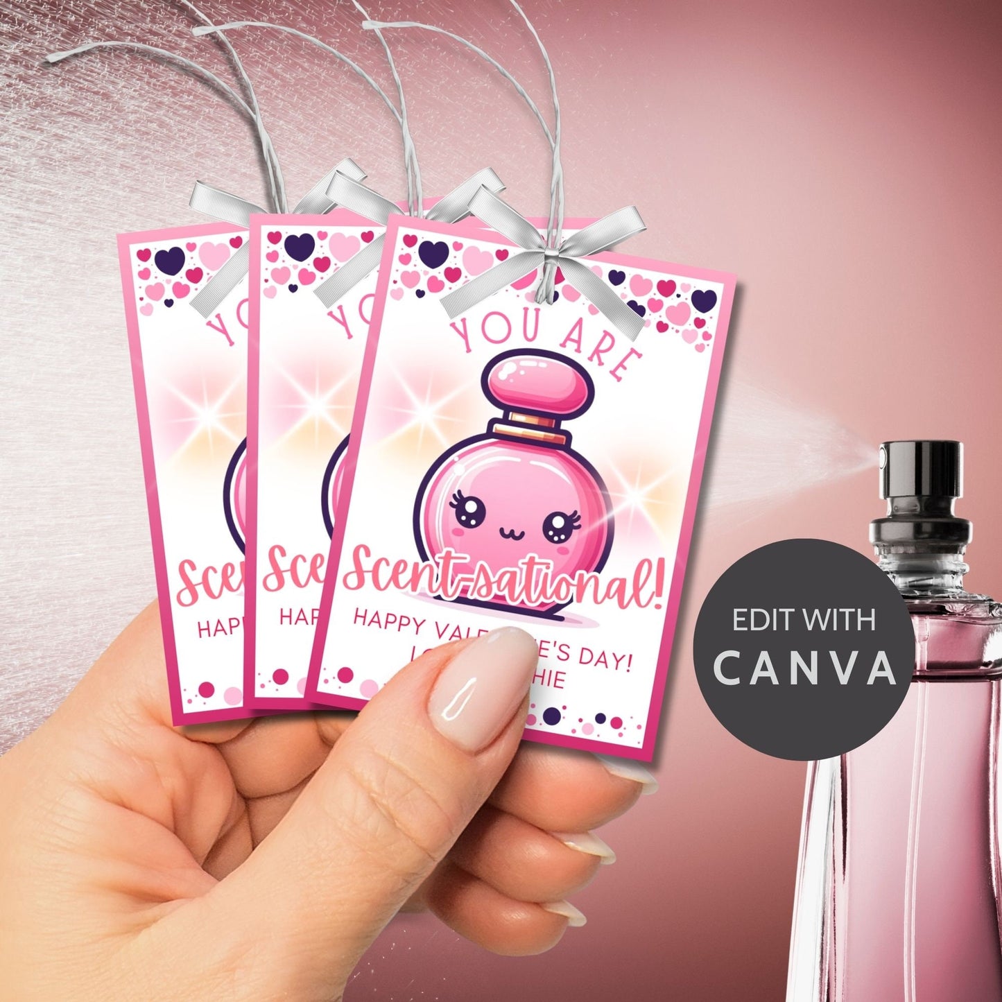 Scentsational Perfume Valentine Printable Tag | Perfume Gift | Mothers Day | Gift For Mom | Tween | Galentine | Appreciation | Bridal Shower