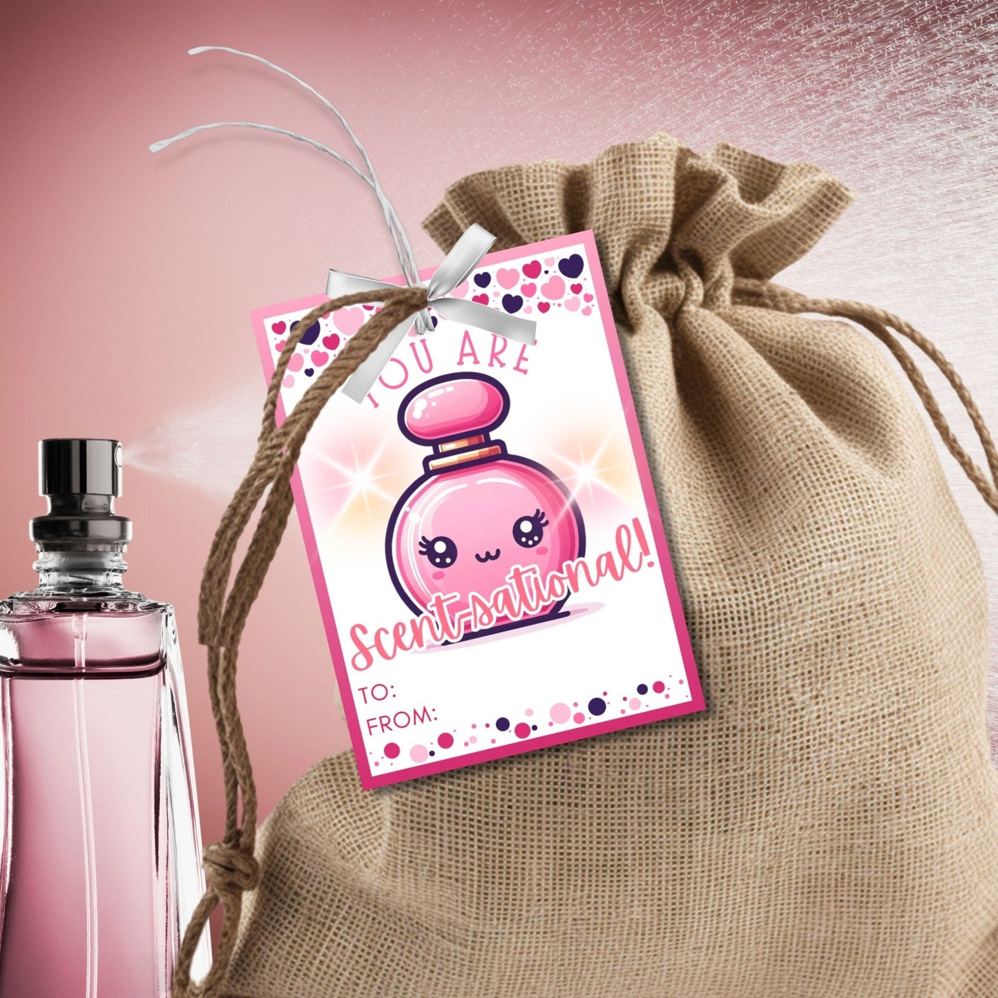 Scentsational Perfume Valentine Printable Tag | Perfume Gift | Mothers Day | Gift For Mom | Tween | Galentine | Appreciation | Bridal Shower