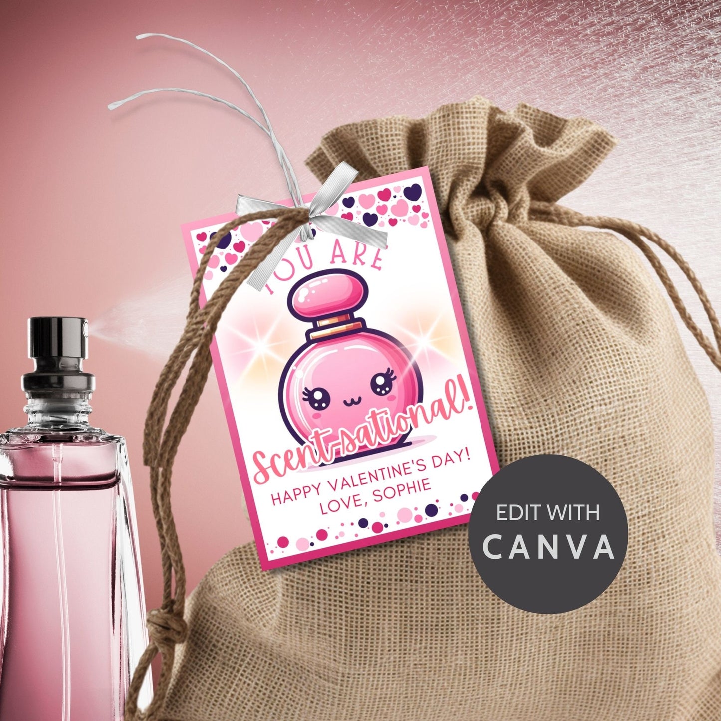 Scentsational Perfume Valentine Printable Tag | Perfume Gift | Mothers Day | Gift For Mom | Tween | Galentine | Appreciation | Bridal Shower