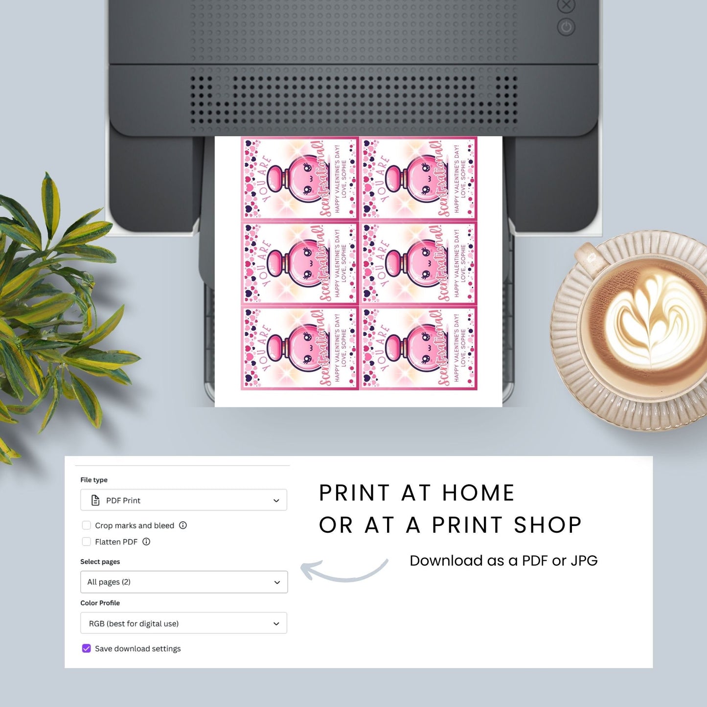 Scentsational Perfume Valentine Printable Tag | Perfume Gift | Mothers Day | Gift For Mom | Tween | Galentine | Appreciation | Bridal Shower