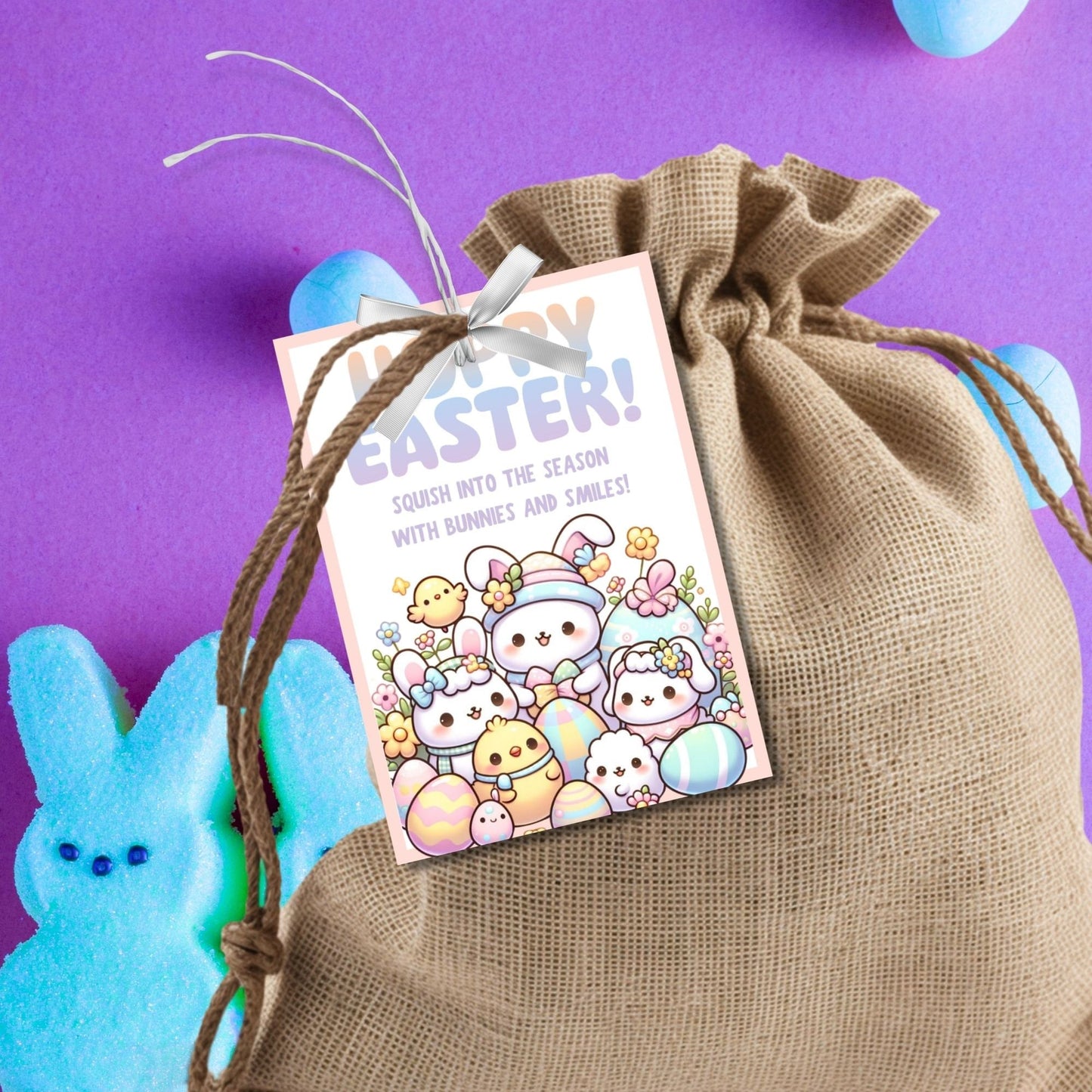 Easter Employee Appreciation Tags | Gift Tag | Editable Staff Survival Kit Tag | Such A Treat Working With You | Staff Appreciation