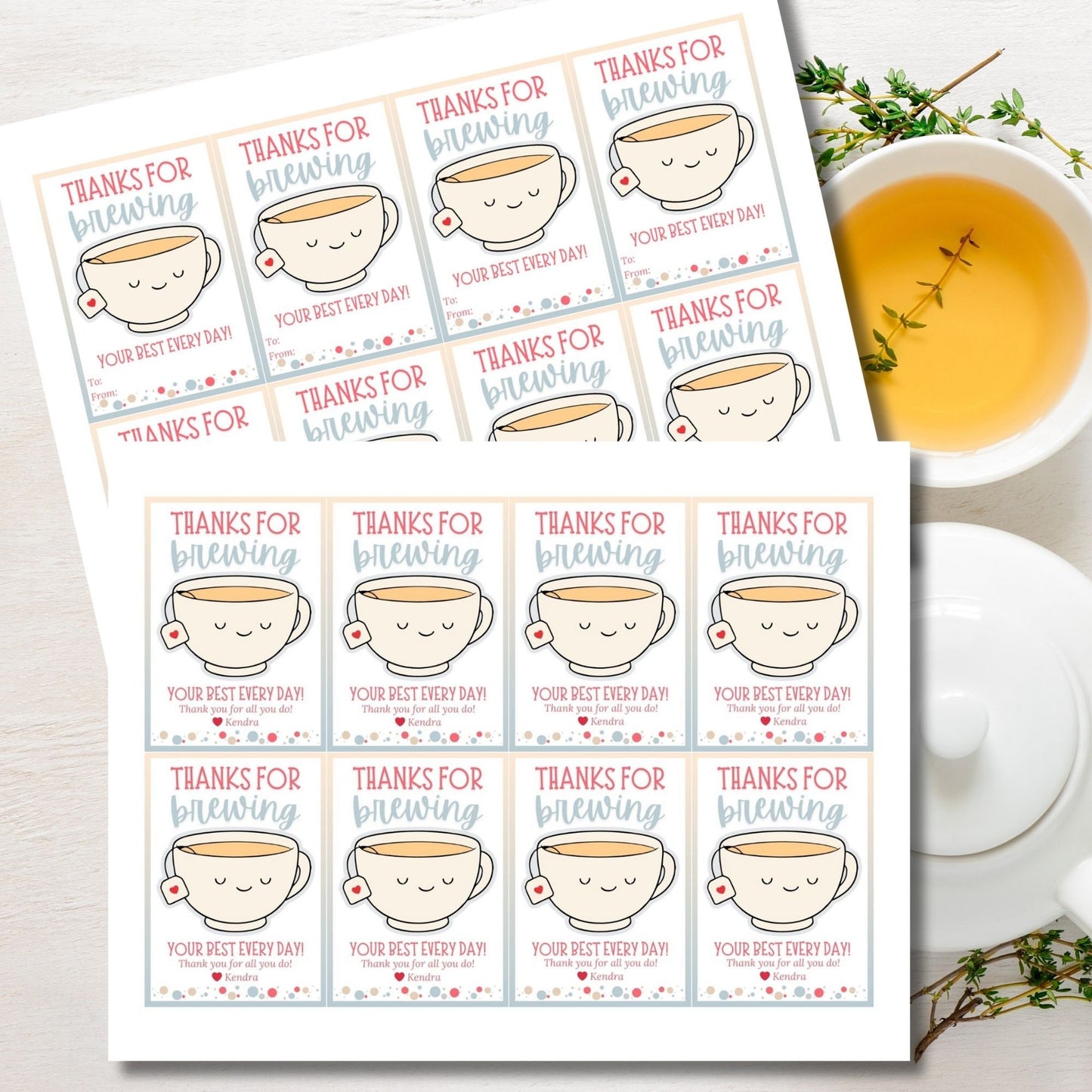 Tea Employee Appreciation Gift | Teacher Bus Driver Friend Coworker Staff Office Team Lender Broker Realtor Thank You Recognition