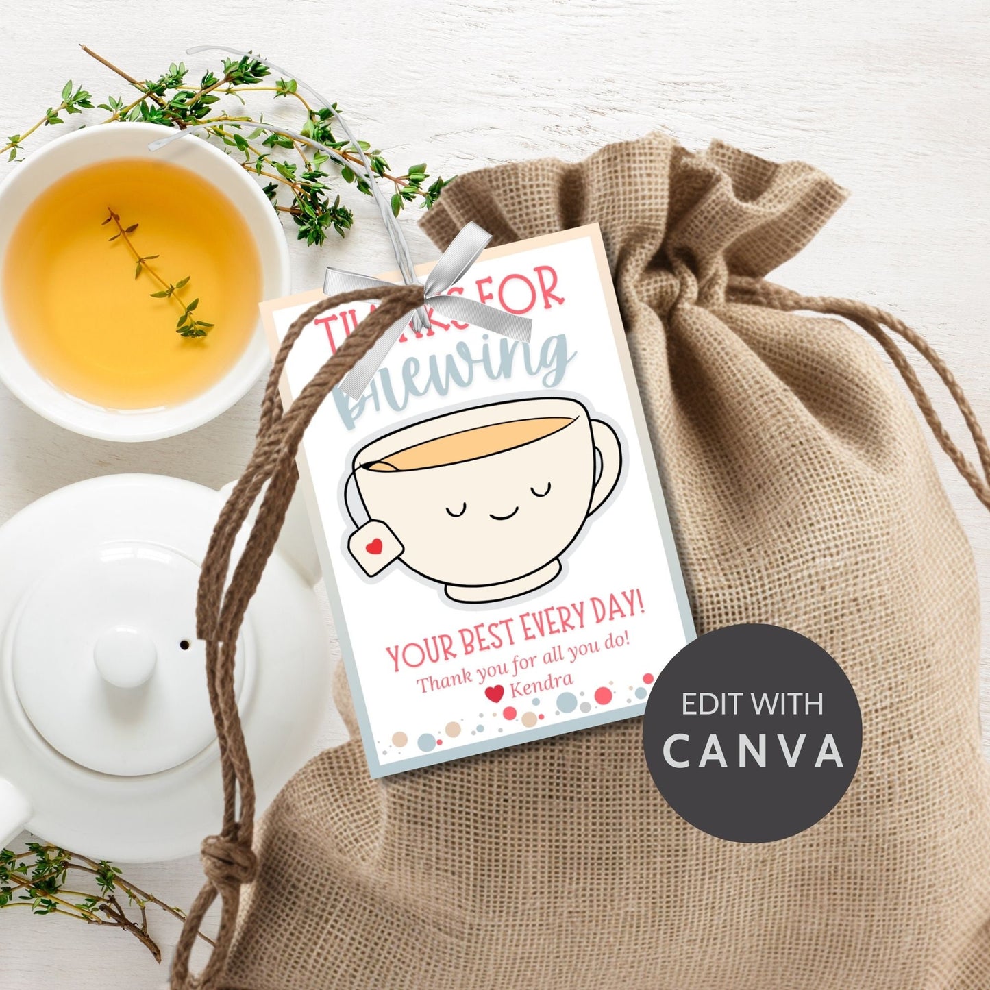 Tea Employee Appreciation Gift | Teacher Bus Driver Friend Coworker Staff Office Team Lender Broker Realtor Thank You Recognition