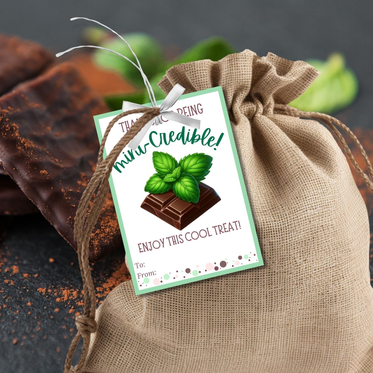 Mint Chocolate Employee Appreciation Gift | Teacher Bus Driver Friend Coworker Staff Office Team Lender Broker Realtor Thank You Recognition