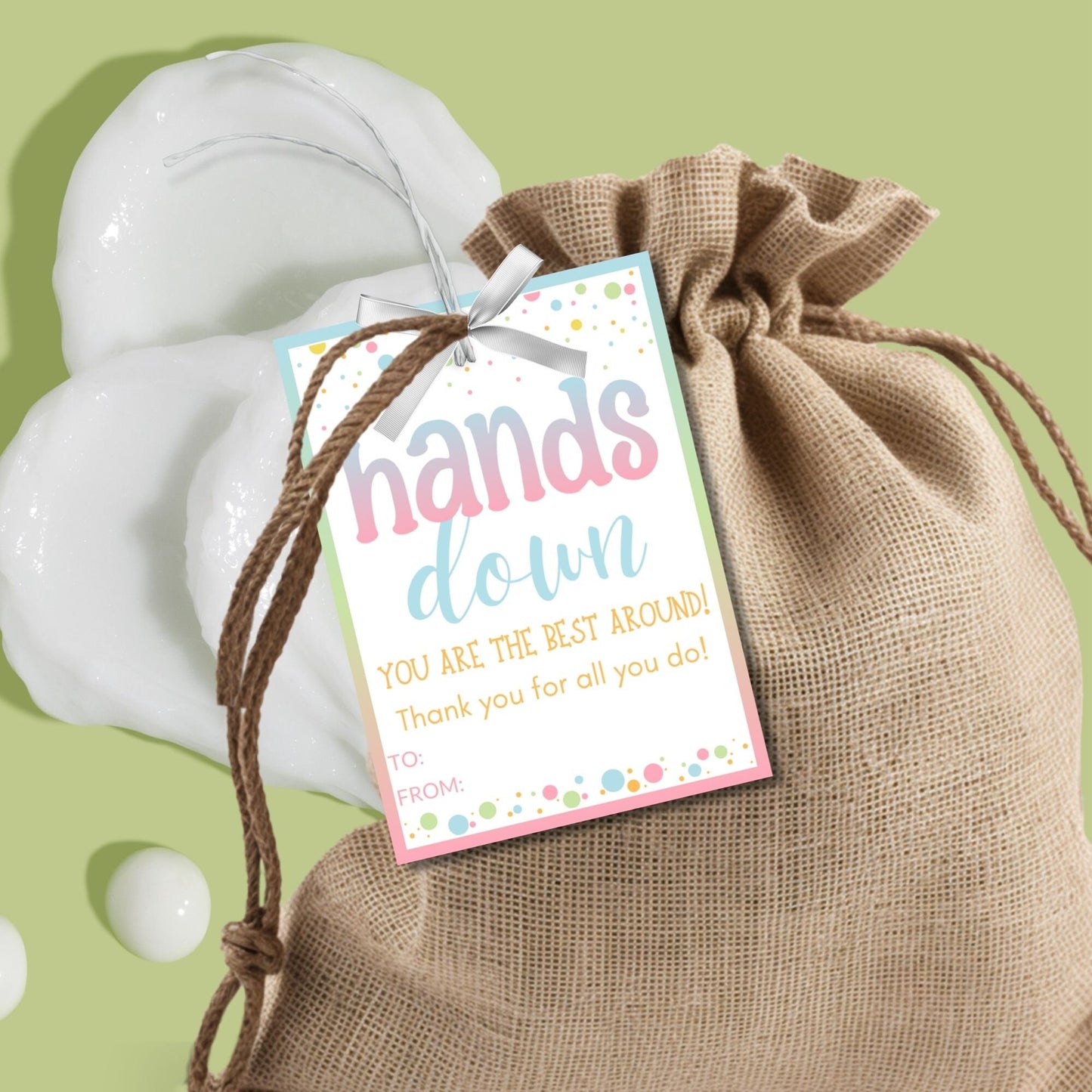 Thank you Tag Hand Lotion Easter Spring Printable Editable Teacher Gift Tag Hand It to You are Amazing Staff Employee Coworker Appreciation