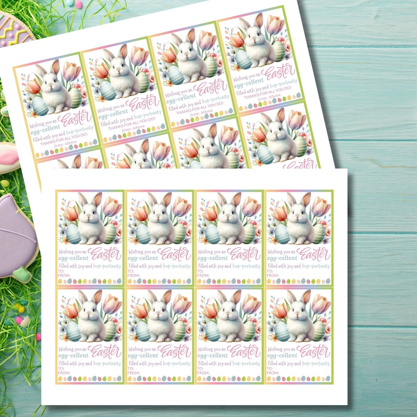 Office Easter | Easter Basket Tag | Easter Gift Tags | Easter Printable Tags | Staff Appreciation | Staff Easter | Bunny Easter Tag