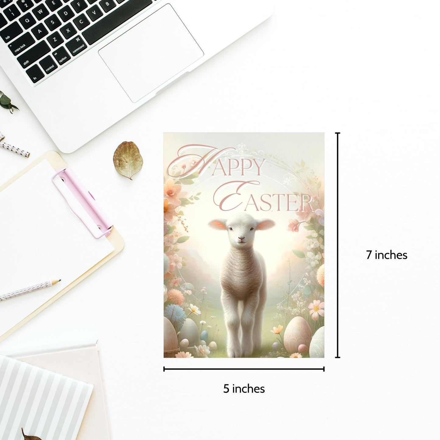 Lamb of God Card | Christian Easter Tag | Religious Easter Tag | Pastel Religious Card | Sunday School Teacher Gift | Printable Easter Card