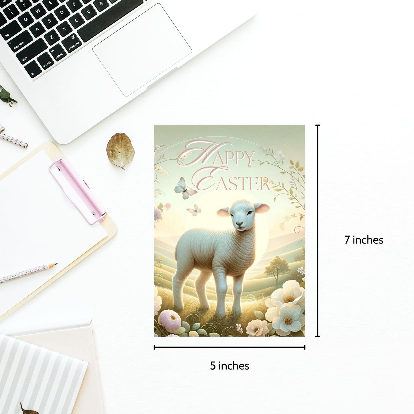 Lamb of God Card | Christian Easter Tag | Religious Easter Tag | Pastel Religious Card | Sunday School Teacher Gift | Printable Easter Card