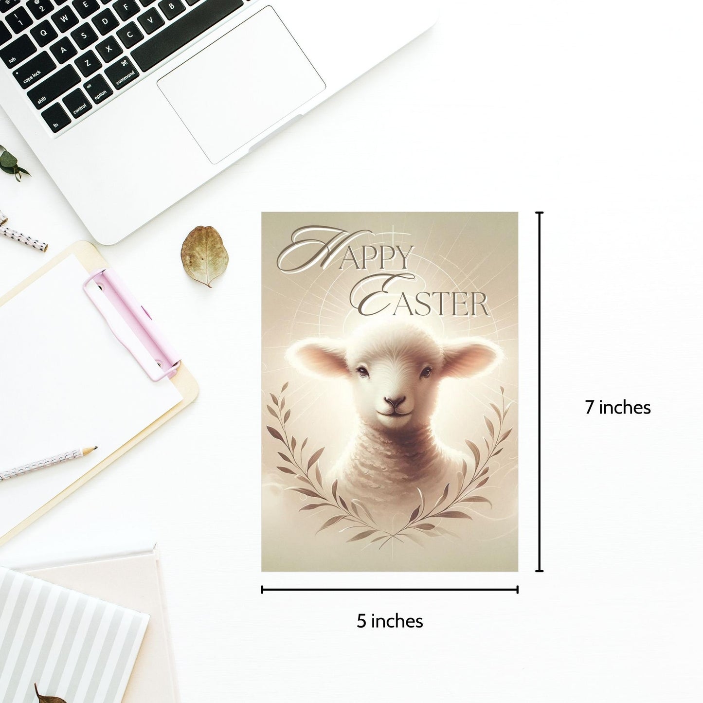 Lamb of God Card | Christian Easter Tag | Religious Easter Tag | Pastel Religious Card | Sunday School Teacher Gift | Printable Easter Card