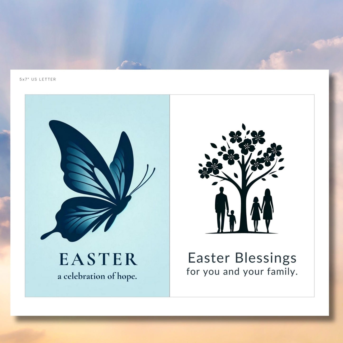 Christian Easter Tag | Religious Easter Card | Religious Card | Sunday School Teacher Gift | Printable Easter Card | Easter Greeting Card