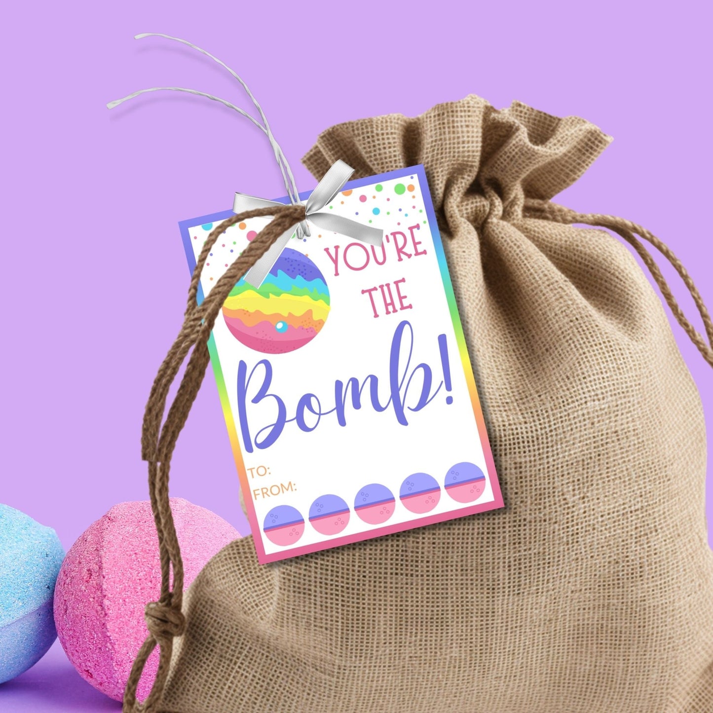 Easter Basket Stuffer Gift Ideas | Easter Bath Bombs for Kids Girls Boys | Youre The Bomb | Bath Bomb Favor Tag | Easter Bath Bomb Tag