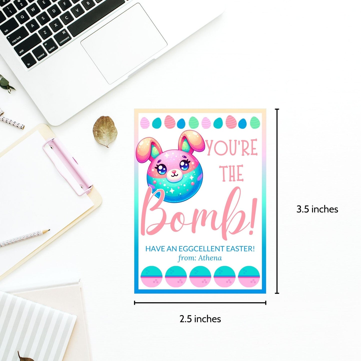 Easter Basket Stuffer Gift Ideas | Easter Bath Bombs for Kids Girls Boys | Youre The Bomb | Bath Bomb Favor Tag | Easter Bath Bomb Tag