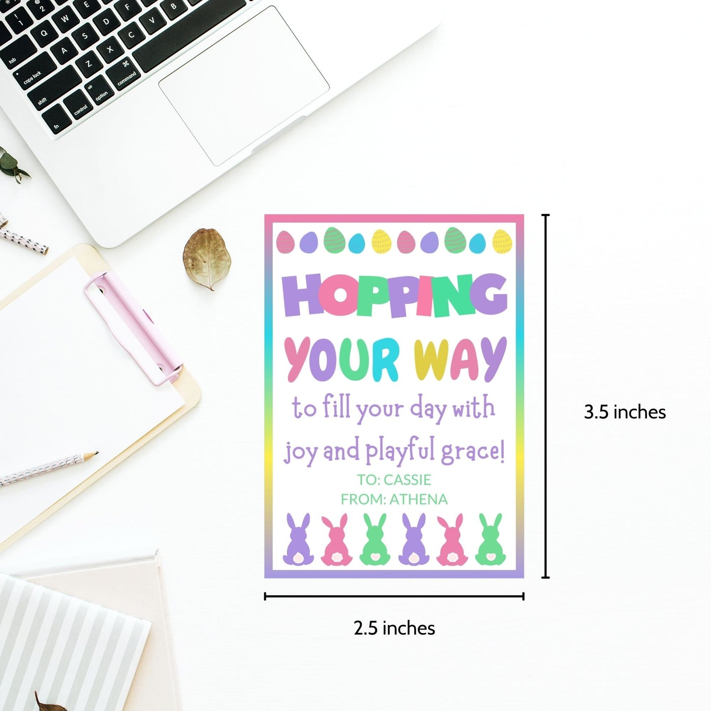 Printable Easter Gift Tags | Easter Toy Tag Boy Girl | Easter Name Tags | Classroom Favors | Easter Basket Tag | Classroom Easter