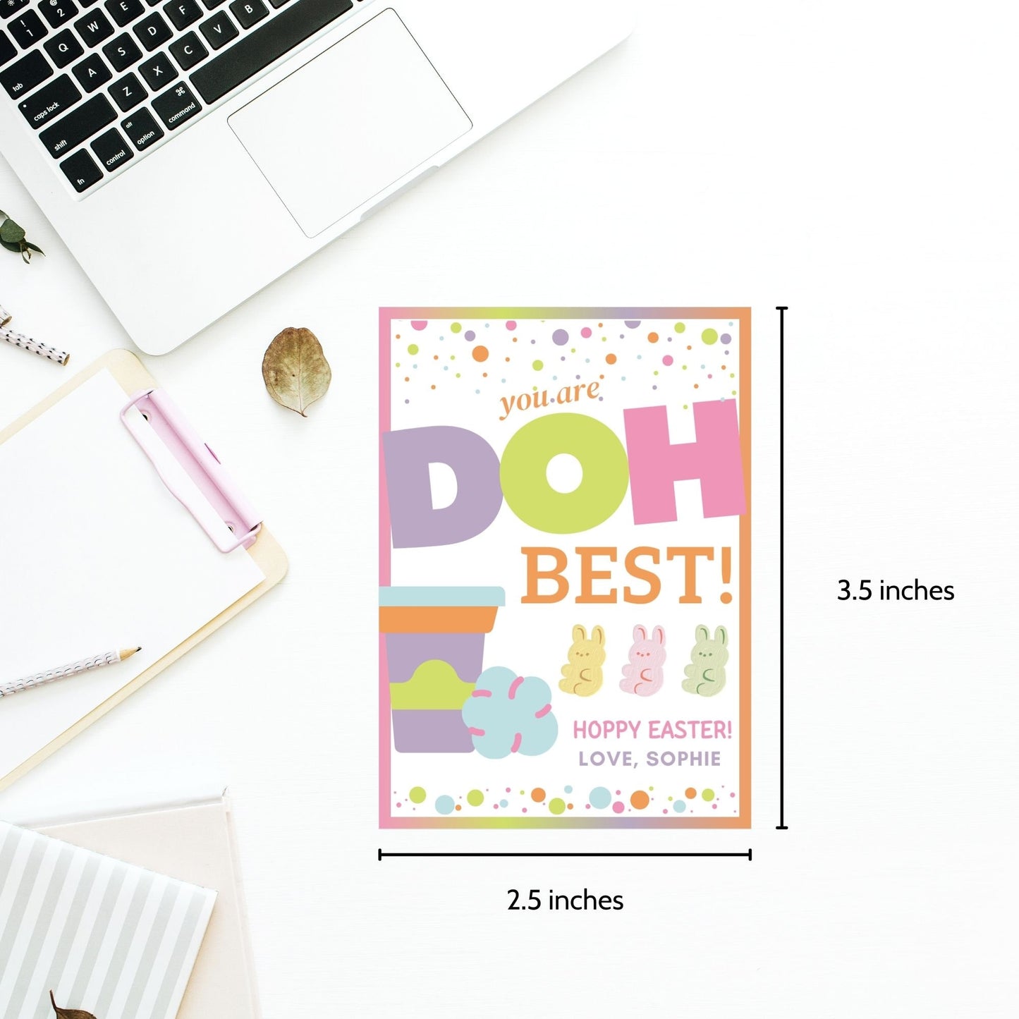 Play-Doh Easter Printable Editable Tag Easter Playdough Stamp Easter School Gif Easter Party Favors Easter Party Kids Classmate Fun