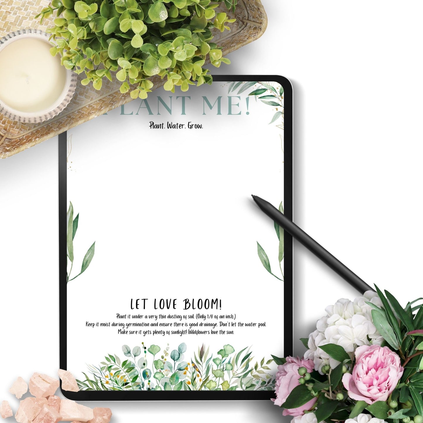 Plantable Wildflower Growing Paper Cards Seed Paper Wedding Stationery Wedding Party Favors Bridal Shower Funeral Memorial Plantable Packet