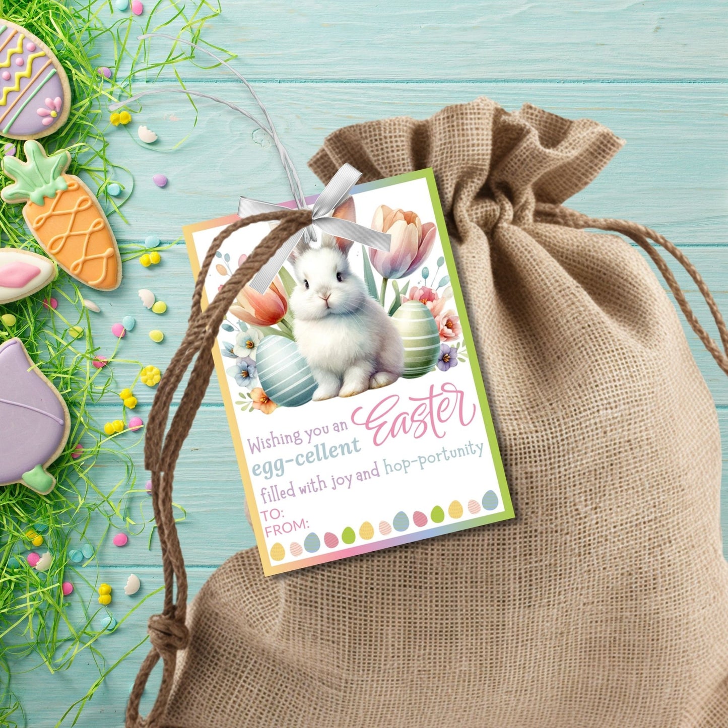 Office Easter | Easter Basket Tag | Easter Gift Tags | Easter Printable Tags | Staff Appreciation | Staff Easter | Bunny Easter Tag