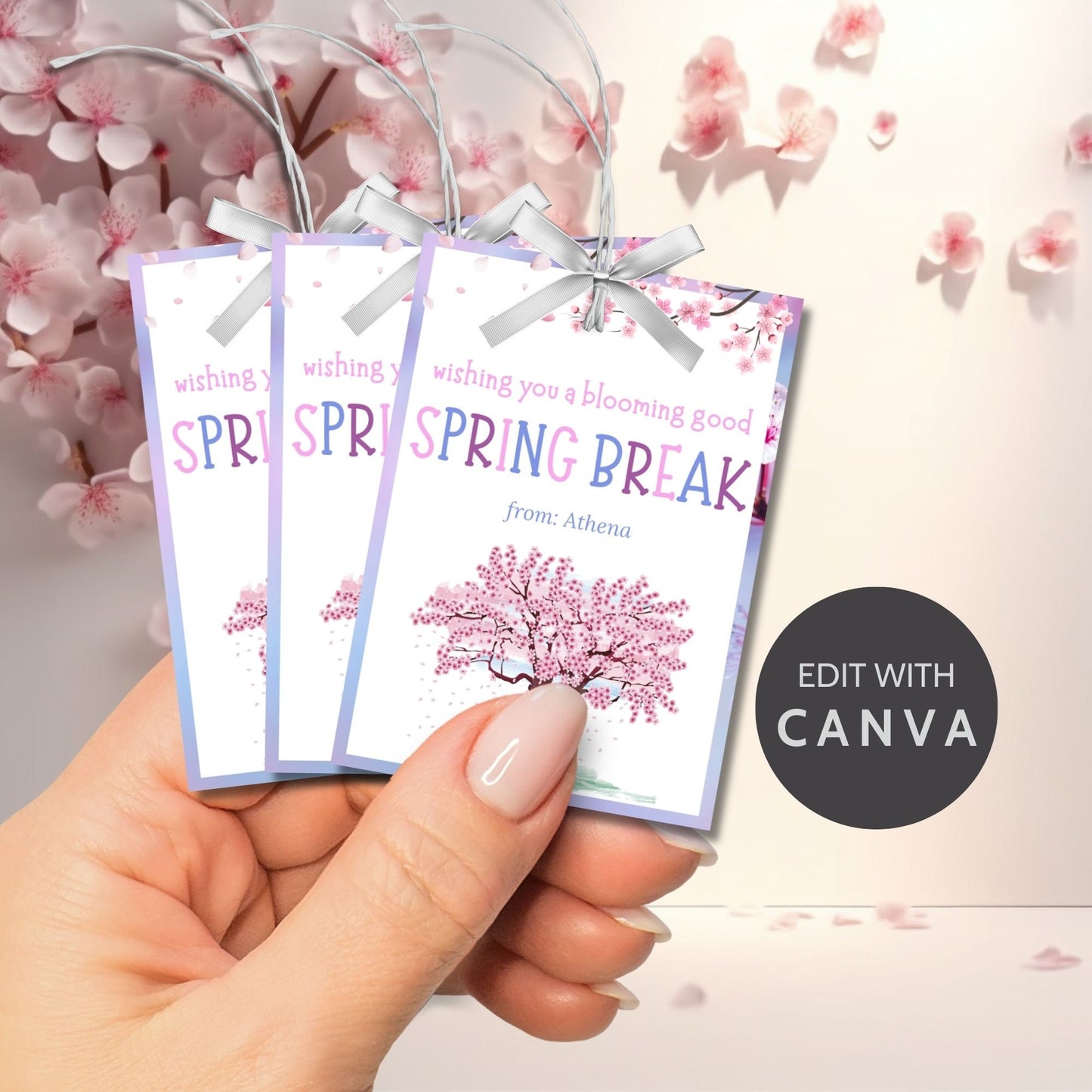 Teacher Gift Tag | Schools Out | Spring Break | Student Gift Ideas | No School | Field Trip Sticker | Spring Blossoms Tag | Spring Bloom