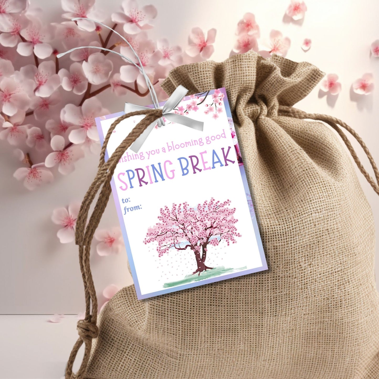 Teacher Gift Tag | Schools Out | Spring Break | Student Gift Ideas | No School | Field Trip Sticker | Spring Blossoms Tag | Spring Bloom