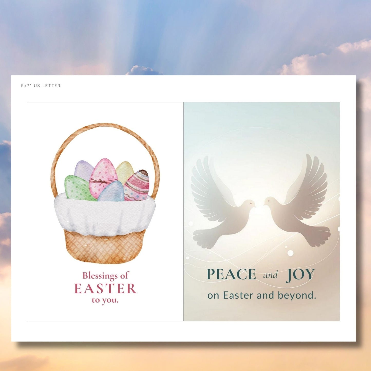 Christian Easter Tag | Religious Easter Card | Religious Card | Sunday School Teacher Gift | Printable Easter Card | Easter Greeting Card