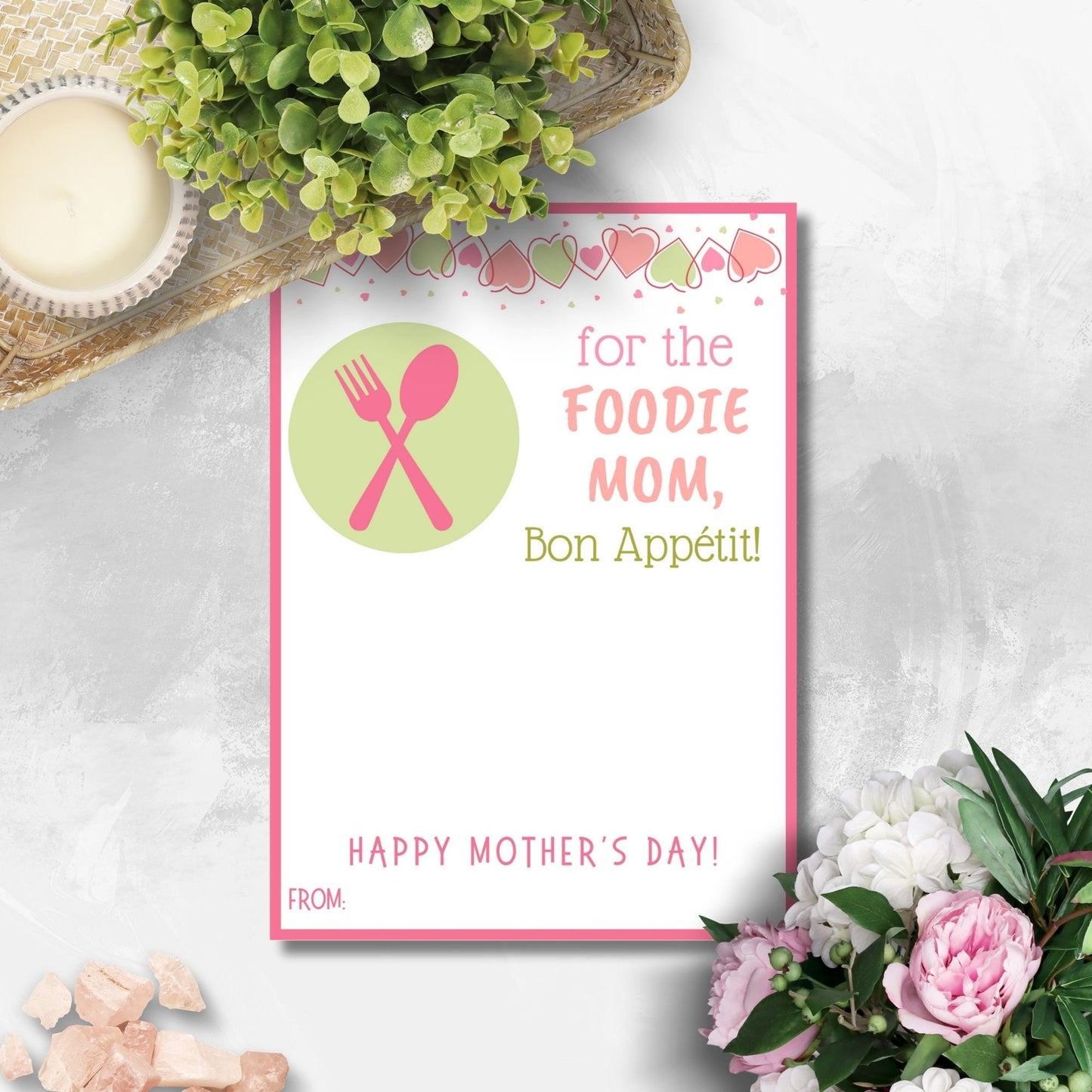 Mothers Day Gift Gift Card Holder Foodie Mom Food Lover Mom Chef Mom Gift Card Gift for Mom Admin Day Teacher Sister Girlfriend Dog Mom