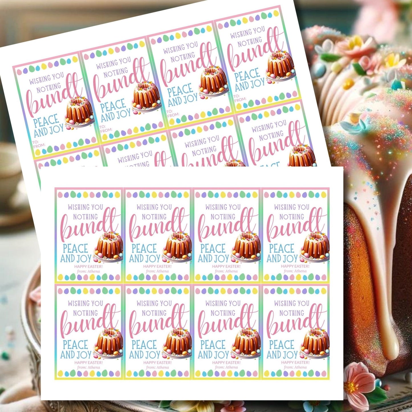 Easter Bundt Cake | Mini Bundt Cakes | Wishing You Nothing Bundt | Boozy Butter Bundt Cake | Easter Decor