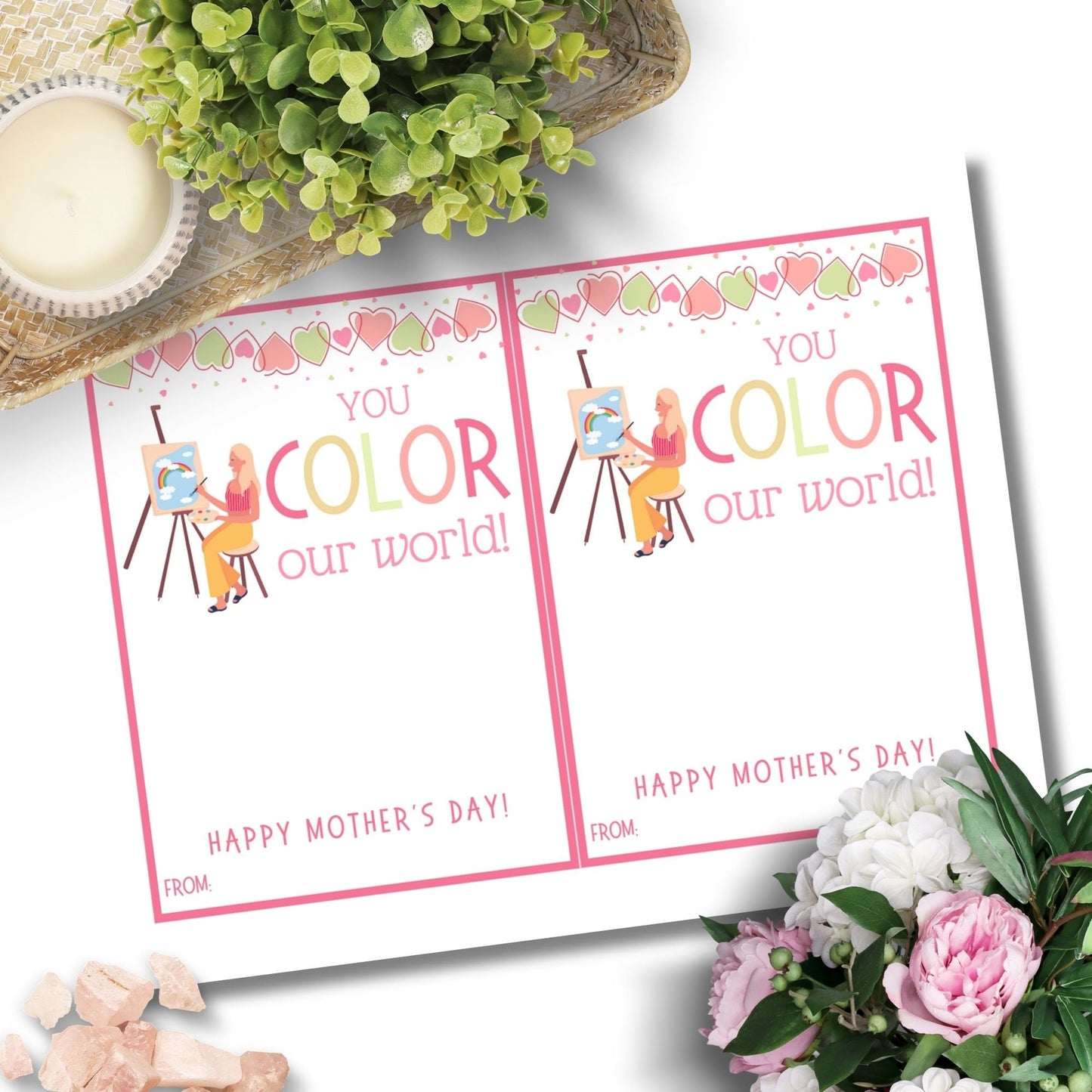 Mothers Day Gift Gift Card Holder Artist Painter Architect Gift Card Gift for Mom Admin Day Teacher Sis Girlfriend Dog Mom