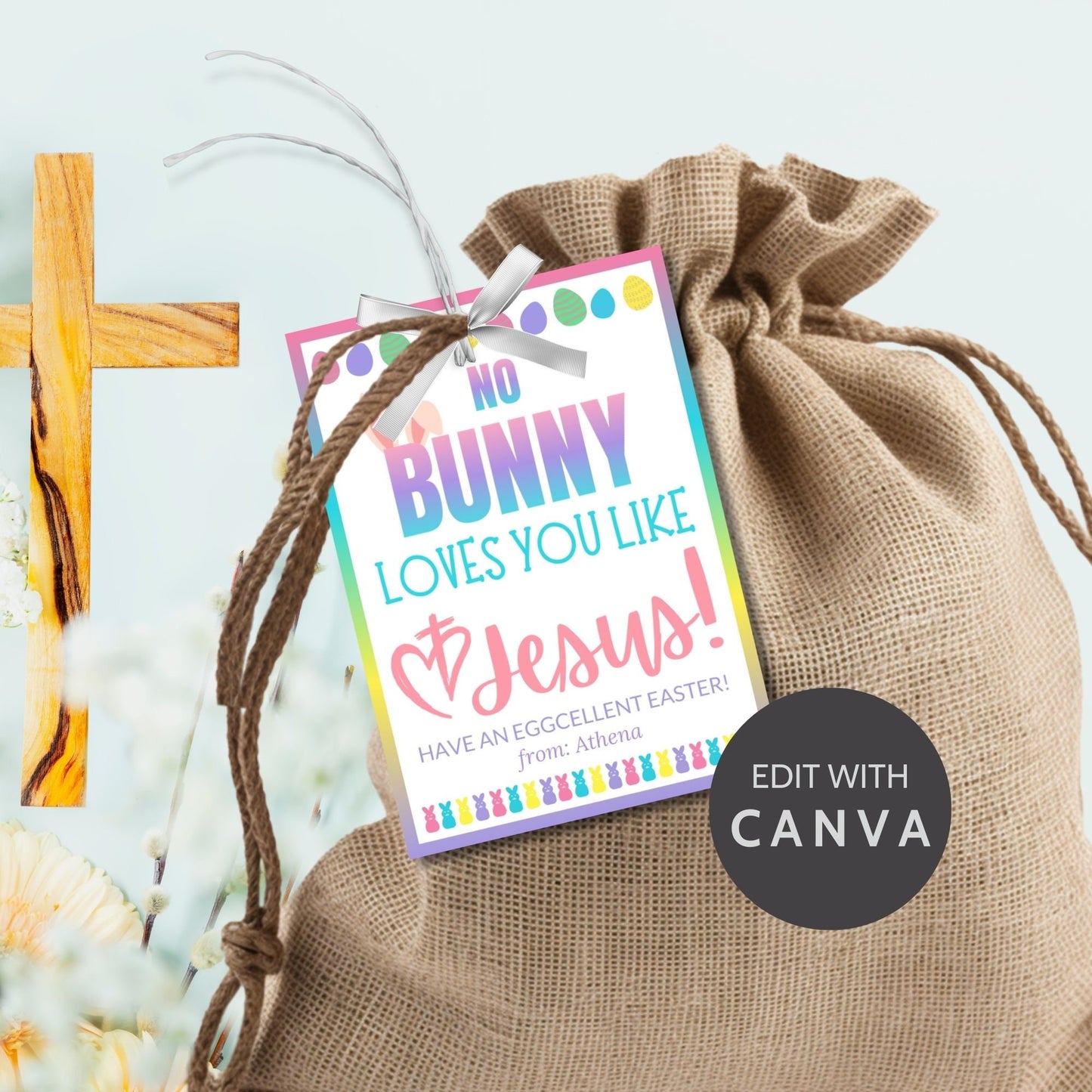 Printable Easter Gift Tags | Classroom Favors | Religious Easter | Easter Classroom Gifts For Kids Student | Easter Sticker | Easter Tags