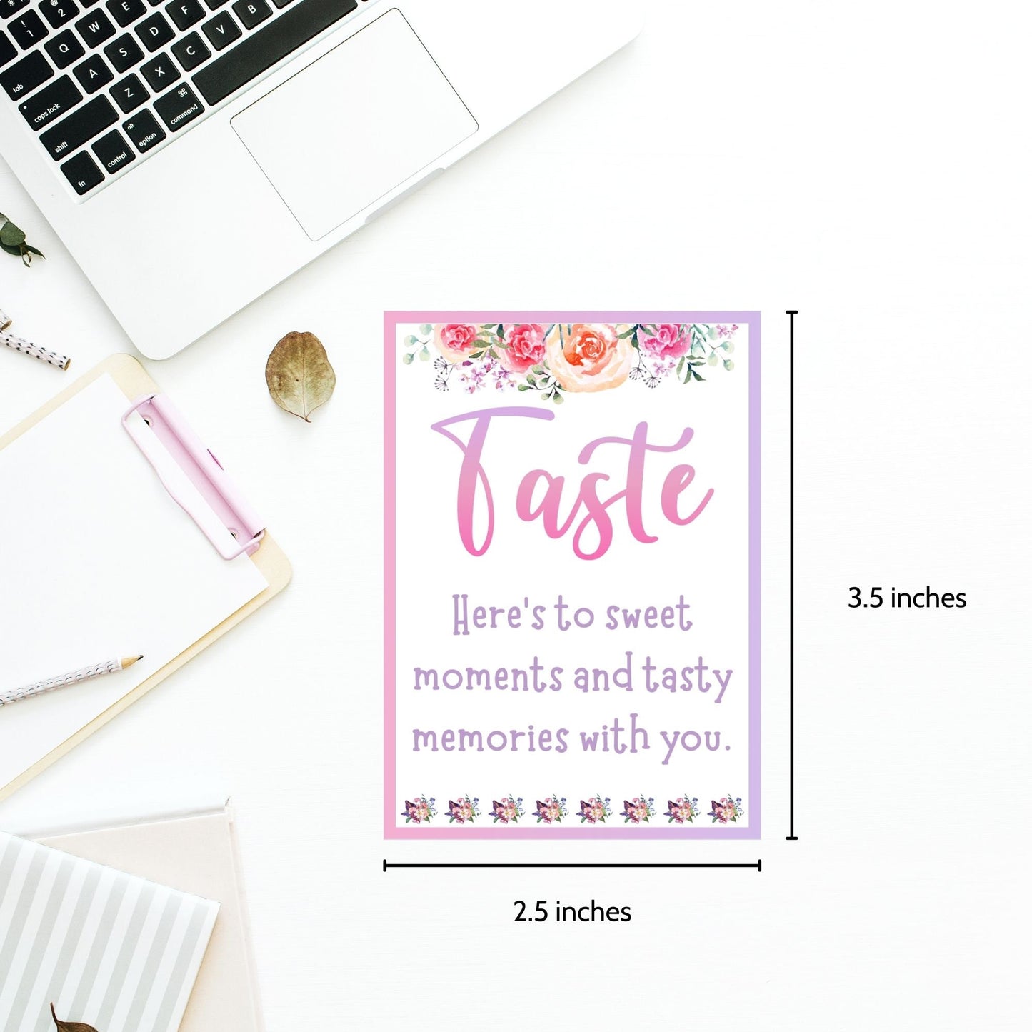 A vibrant set of Mother's Day gift tags for the five senses with floral designs and space for personalization, conveying love and appreciation