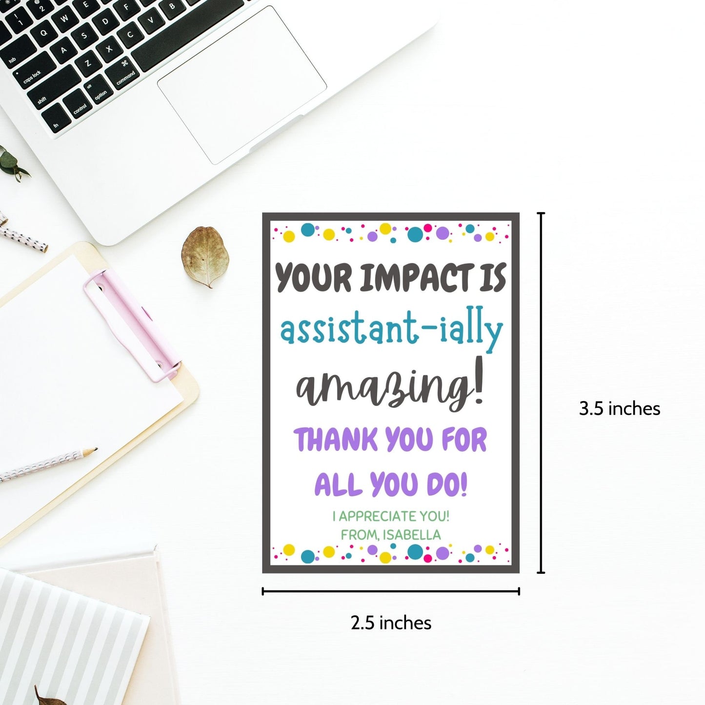 Teacher Gift | Assistant Principal Gift | Laptop Sticker | Educator Sticker | Assistant Principal Sticker | Water Bottle Sticker