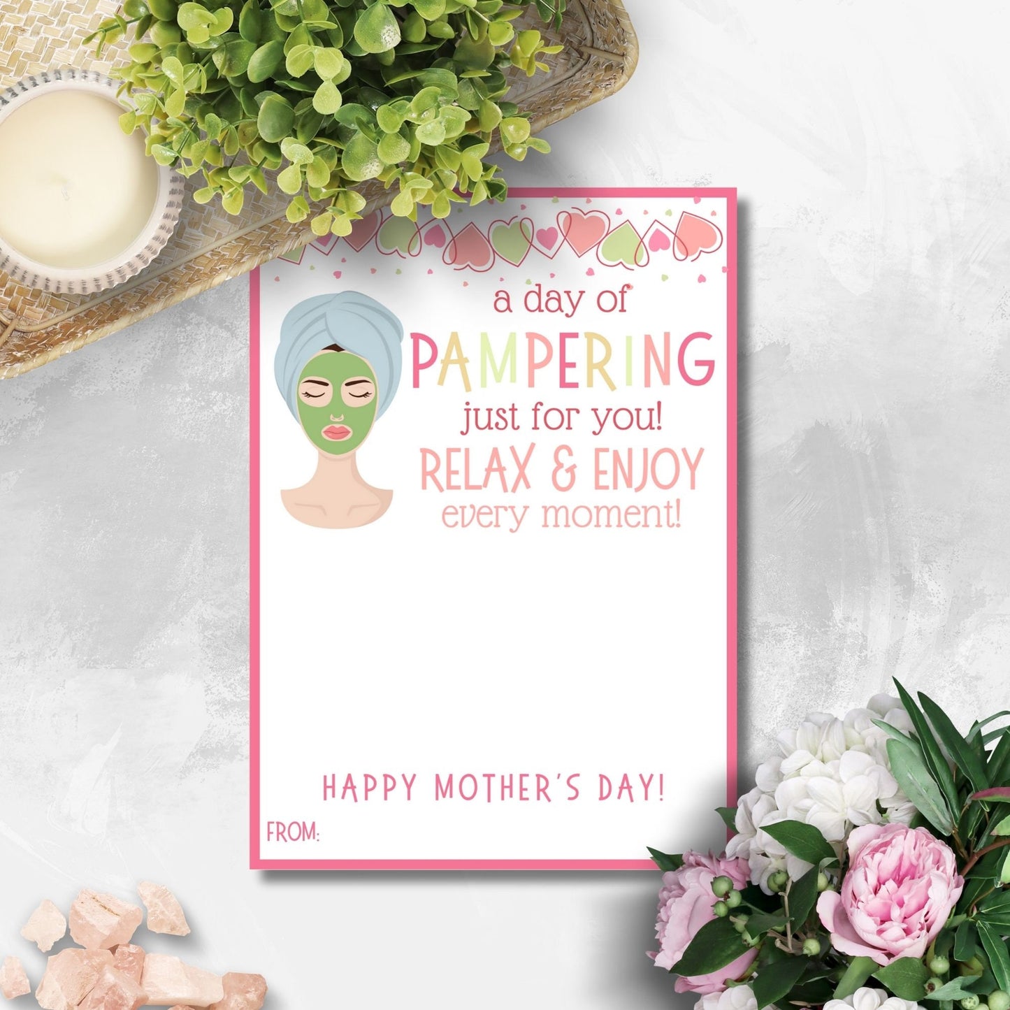 Mothers Day Gift Gift Card Holder Spa Salon Nail Hair Gift Card Pampering Gift for Mom Admin Day Teacher Sister Girlfriend Dog Mom