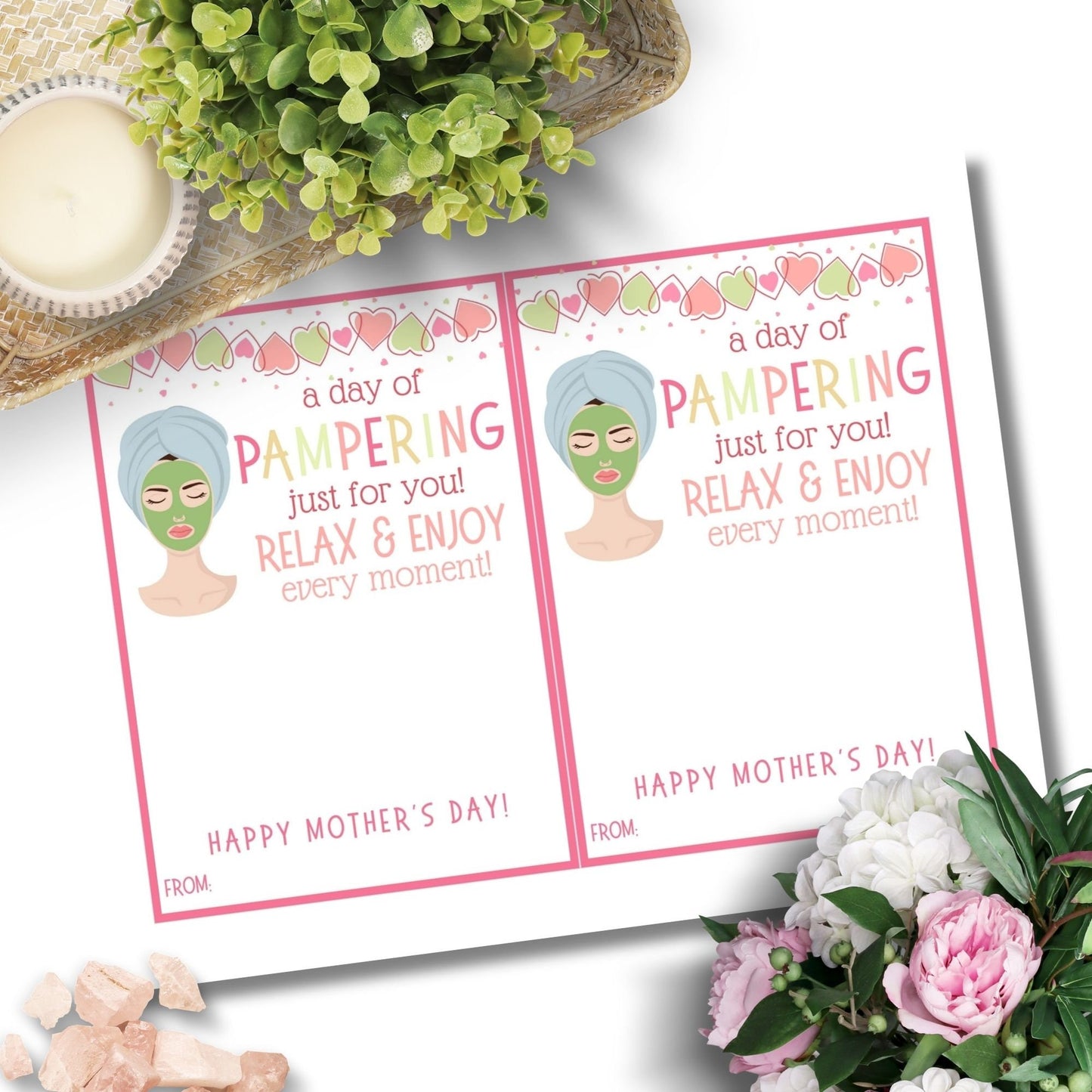 Mothers Day Gift Gift Card Holder Spa Salon Nail Hair Gift Card Pampering Gift for Mom Admin Day Teacher Sister Girlfriend Dog Mom