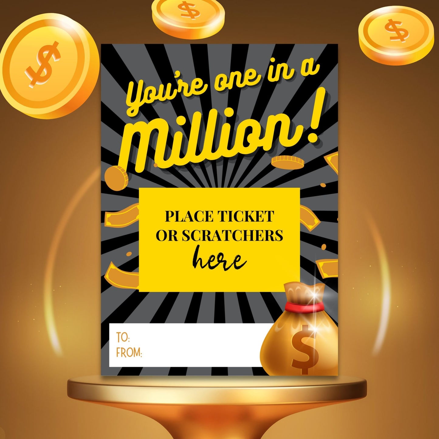 Lottery Ticket Holder Employee Appreciation Gift Teacher Bus Driver Admin Nurse Staff Holiday Christmas Gift Lottery Gift Tag Scratch Ticket