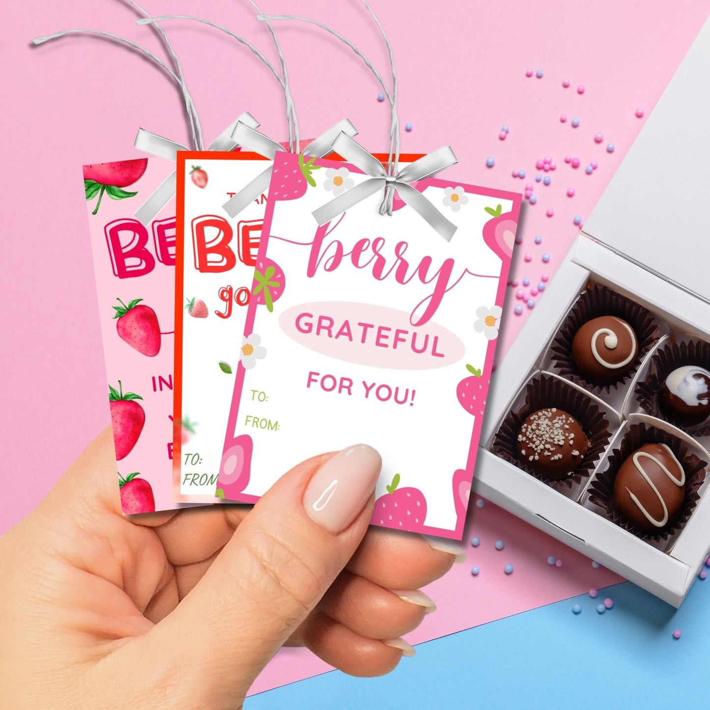 A collage showcasing 64 vibrant, fun appreciation gift tags with quirky designs featuring puns like Youre the Lime to my Tequila, Donut Forget How Awesome You Are, and Thanks a Latte for All You Do.
