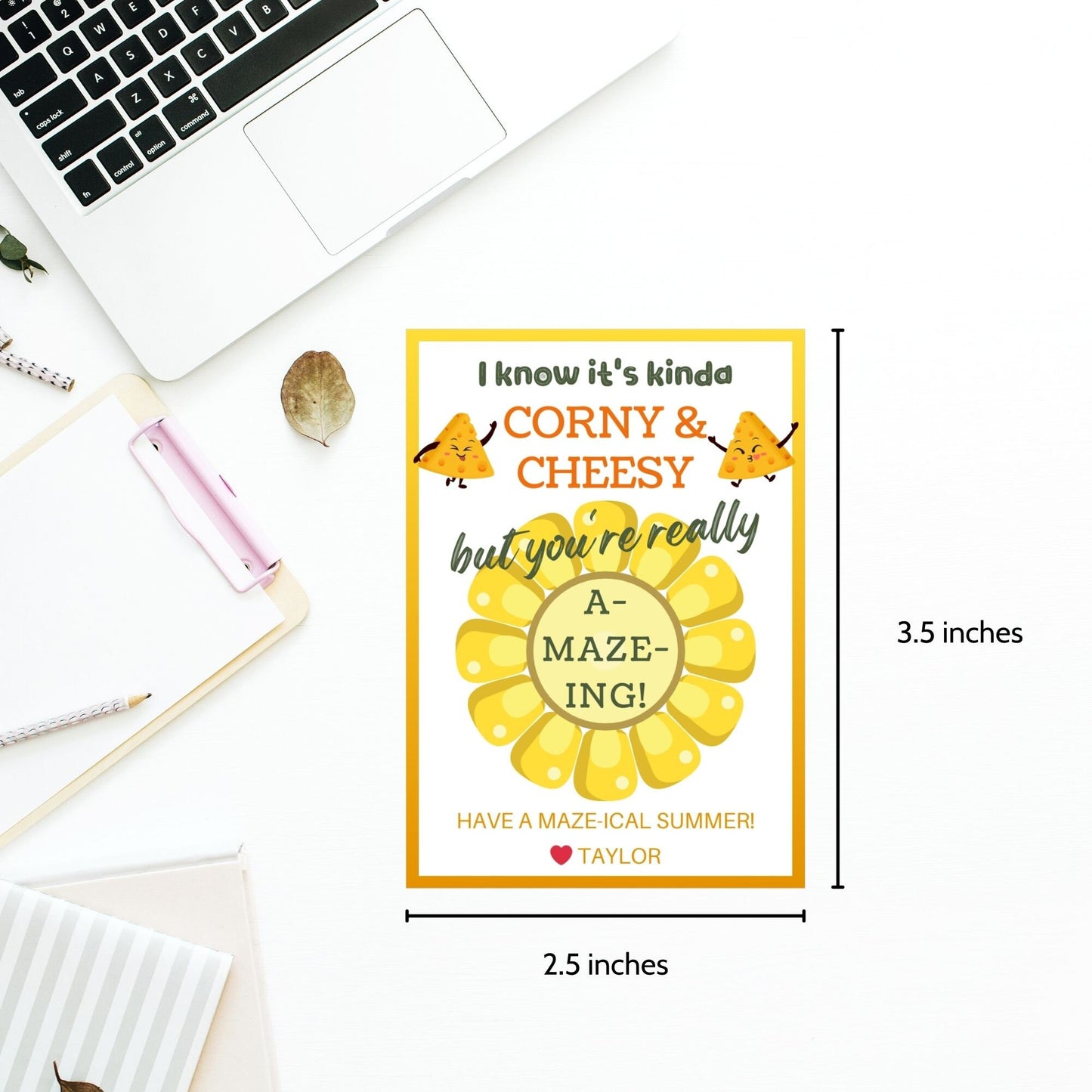 Summer Gift Tag From Teacher | End of School Year Gifts For Students | | Class Gift Tag | Pto Tags | Summer Tag | Gift From Pto