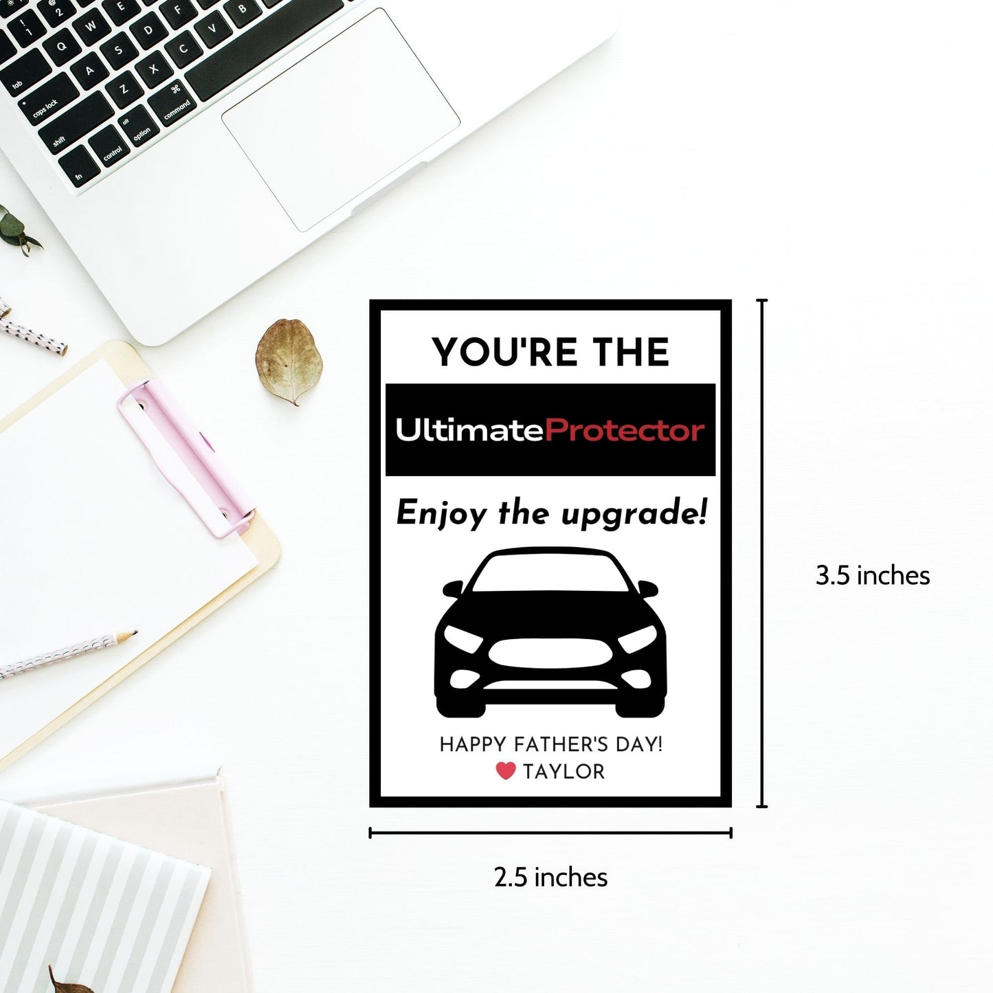 Printable Happy Fathers Day Gift Tag | WeatherTech Gift Dad | Humorous Punny Dad Gift Tags | Favor Bag Tag | Custom Labels